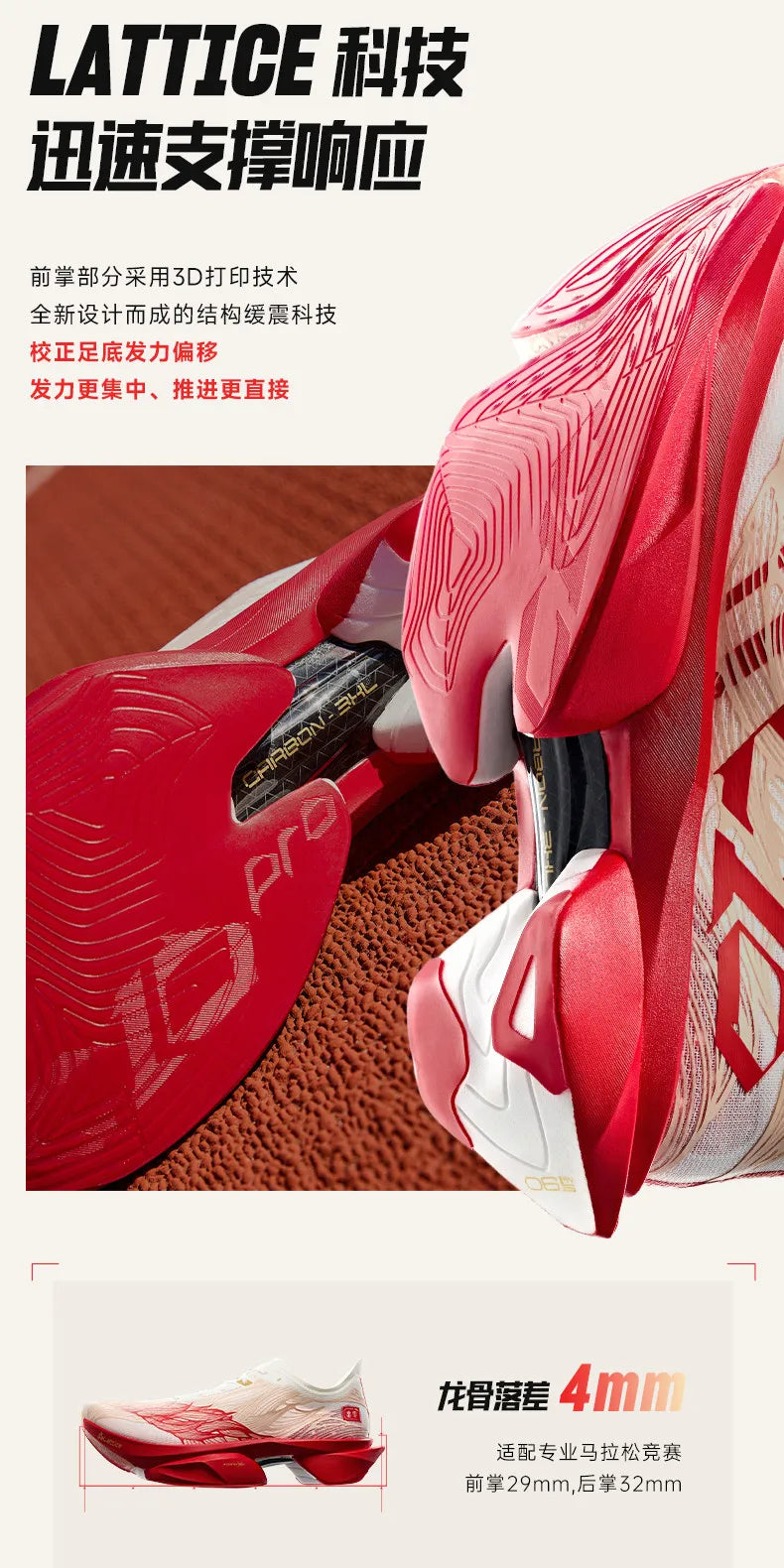 Anta × Xu Beihong's galloping horse figure joint name series C10 PRO 2 generation marathon running shoes men.