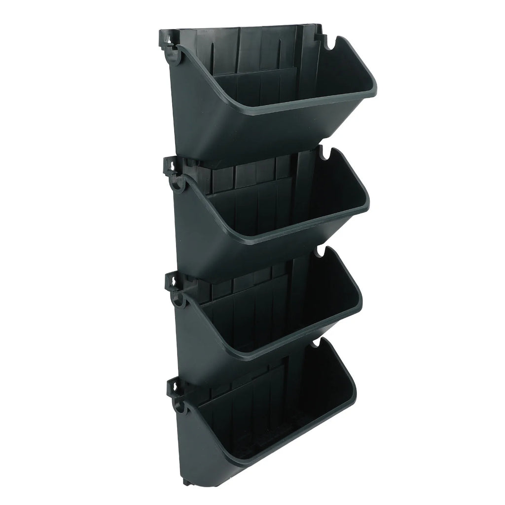 4 Pots Vertical Garden Wall Planter For Growing Flowers/Vegetables Or Other Different Kinds Of Plants Breathable/Space-Saving