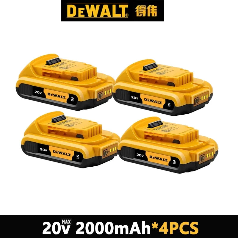 100% Original 20V 6.0Ah MAX Battery Power Tool Replacement For DeWalt DCB184 DCB181 DCB182 DCB200 20V 5A 6A 18Volt 20v Battery