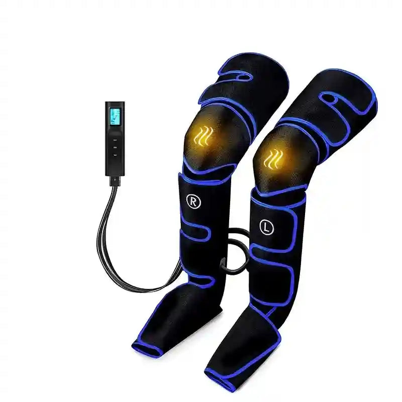 Leg Air Compression Massager With Heat - Portable Relaxation Therapy Relaxation Treatment Tidesmit