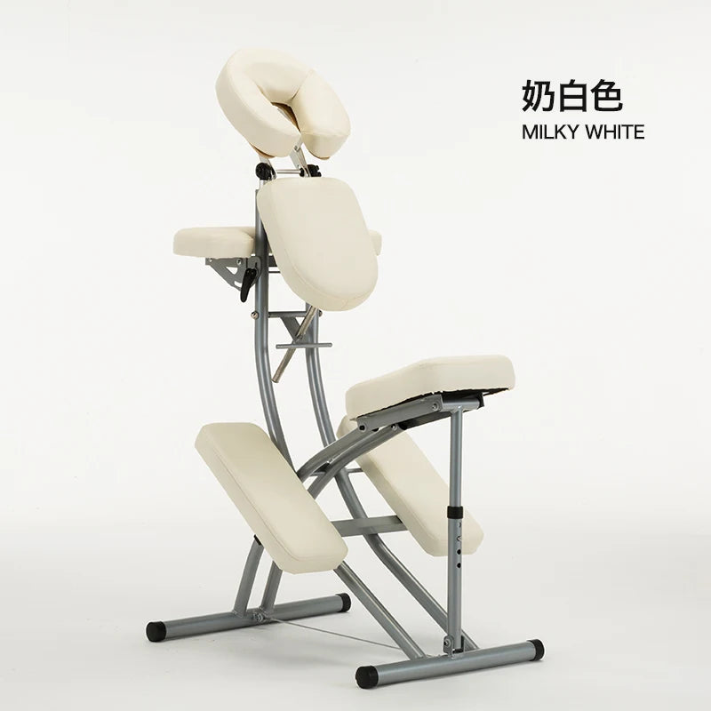 Portable Massage Chair - Foldable Deep Tissue Spa Bed for Wellness Massage Chairs white Tidesmit