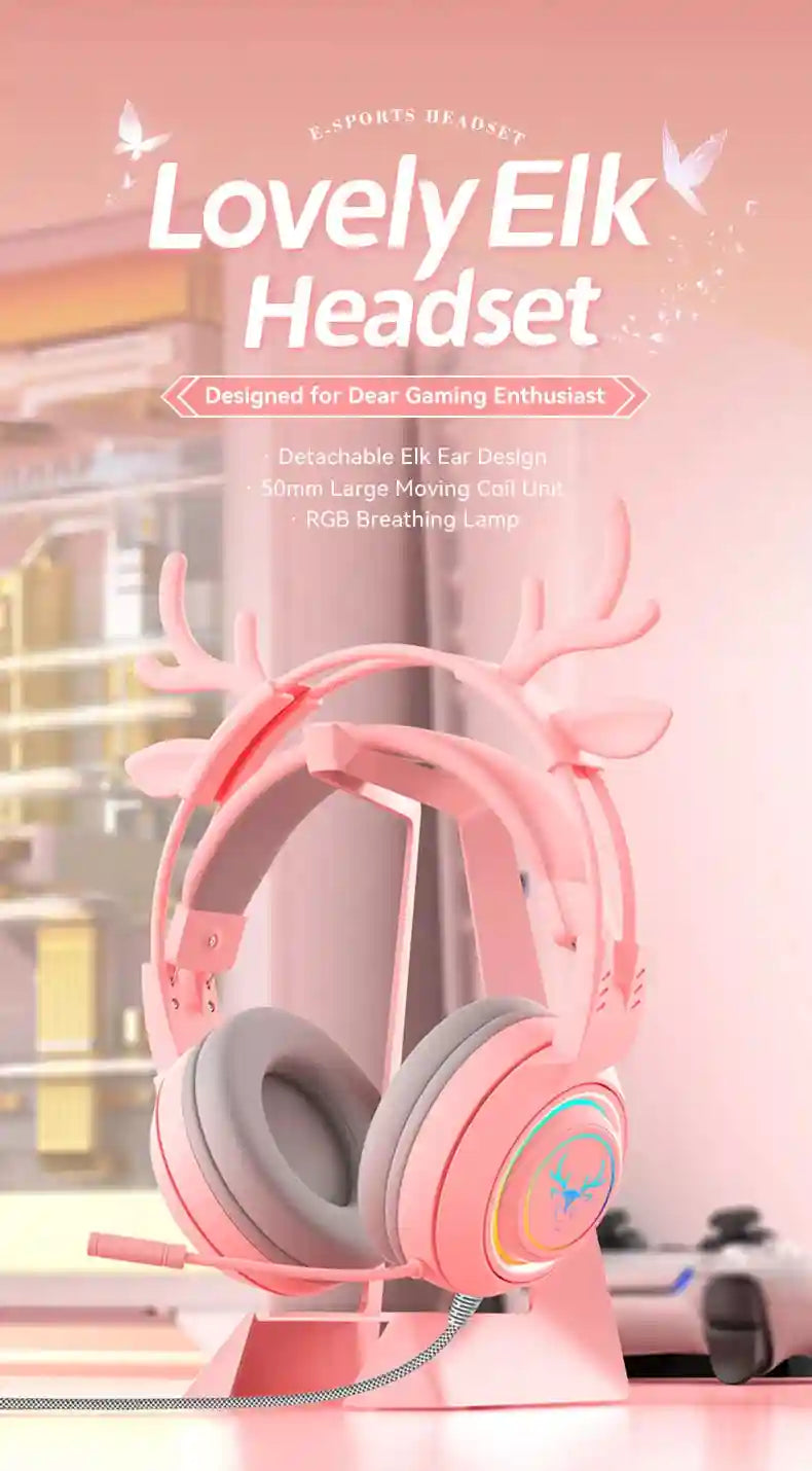 Wired Gaming Headphones Noise Cancelling Over-Ear Headset Tidesmit