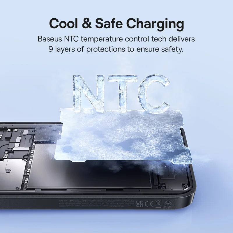 Magnetic 10000mAh Fast Charging Power Bank - PD 30W Travel Battery Tidesmit