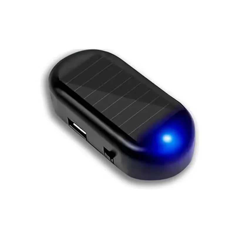 Solar Car Fake Security Light - Wireless LED Anti-Theft Warning System Blue-1Pcs Tidesmit