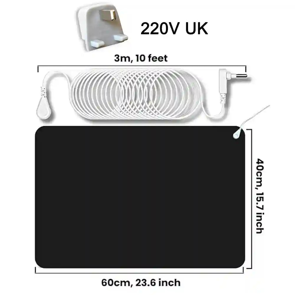 Grounding Pad 60x40cm for Sleep and Pain Relief - Tidesmit Relaxation Treatment 220V UK Tidesmit