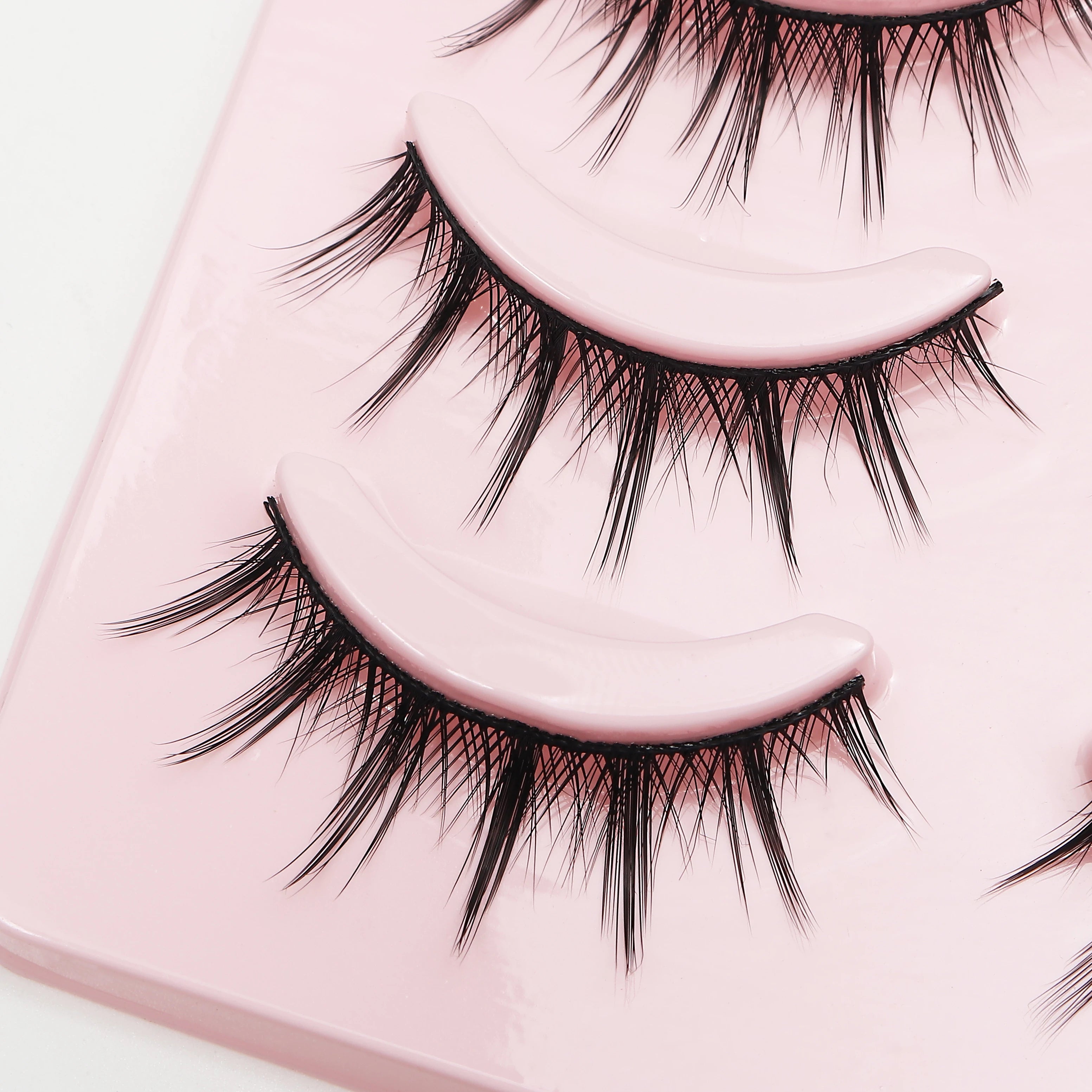 Anime Manga False Eyelashes - Natural Wispy Faux Lashes - 5 Pairs Set False Eyelashes Tidesmit