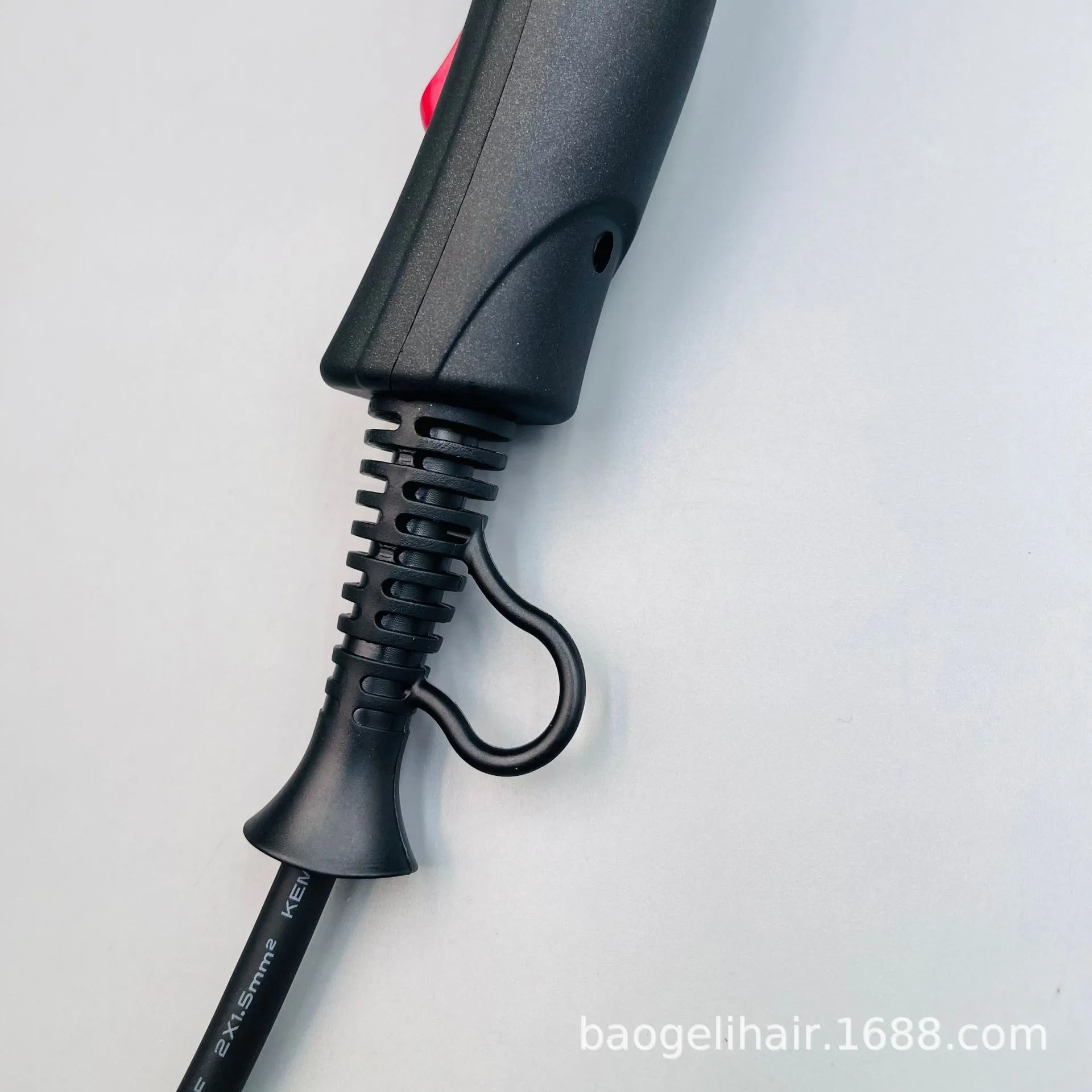 Professional 2600W high-speed salon hair dryer, black matte finish with heavy-duty power cord and hanging loop.