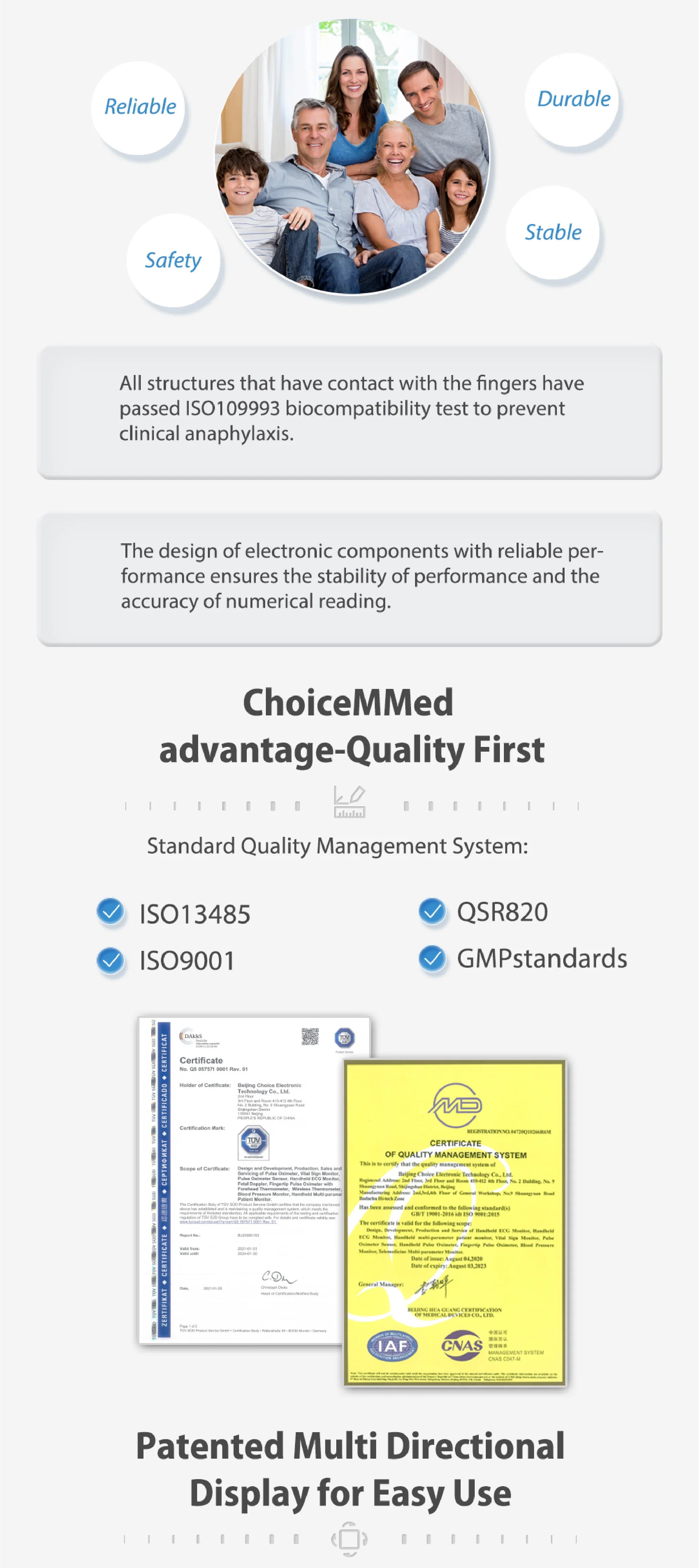 ChoiceMMed Dual Color OLED Finger Pulse Oximeter Fingertips SpO2 Mointor Pulse Oximetro Saturometro de oxigeno MD300C29