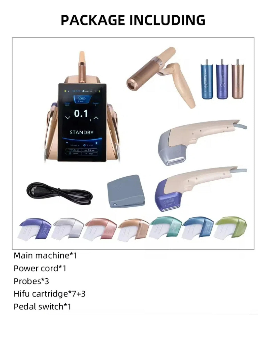 12D HIFU Face Lifting Machine - Professional Skin Firming Device Body Shaping Massage Equipment Tidesmit