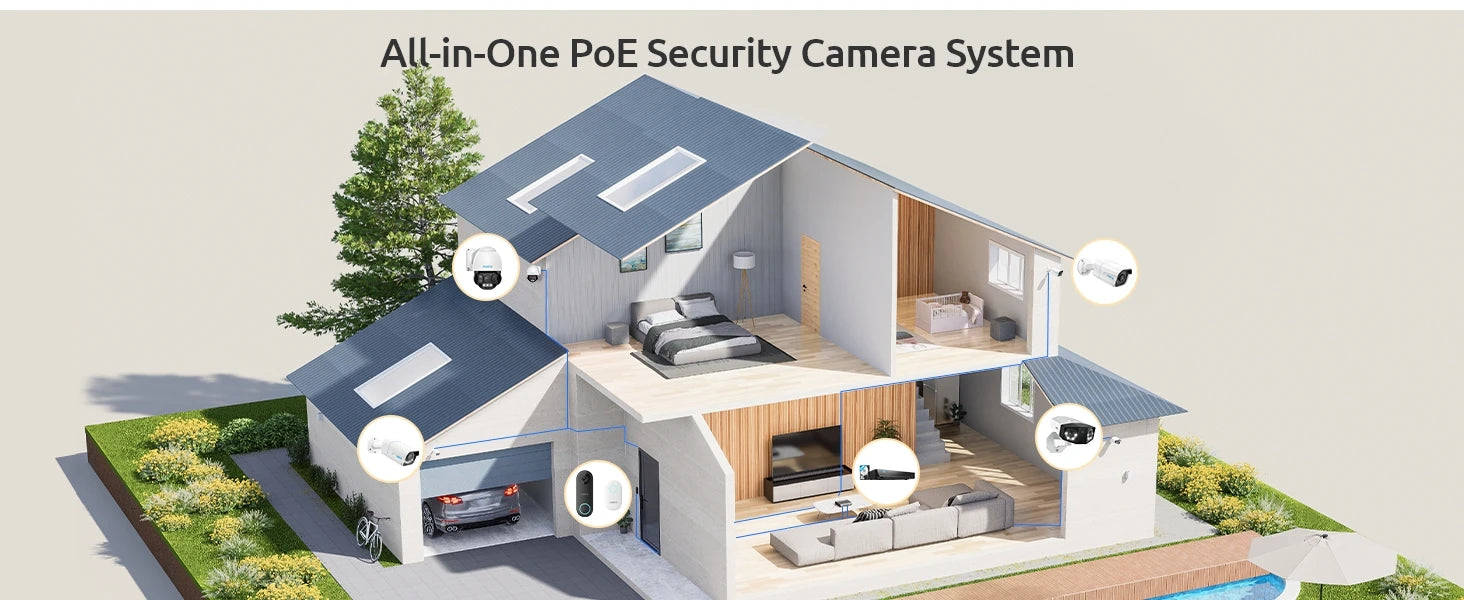 REOLINK 2K+ PoE Video Doorbell 2-Way Talk 4:3 Aspect Ratio Smart Home Video Intercom Wired Door Bell with Chime(EU&UK Optional)