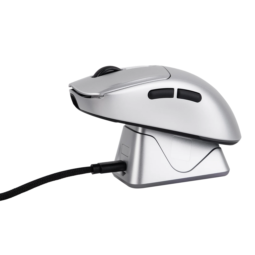 EPOMAKER NEX Pro Tri-mode Wireless Ergonomic Gaming Mouse PixArt PAW3950 Sensor with RGB Charging Dock & 8000Hz Polling/42K DPI