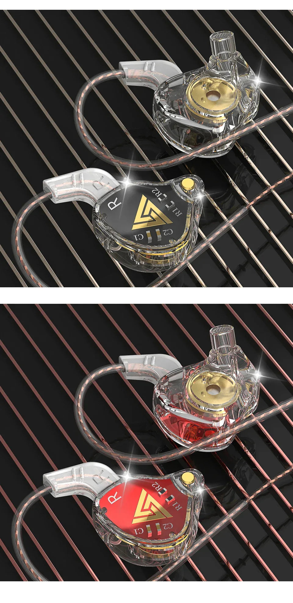 Wired In-Ear Monitors HiFi Stereo Earphones with Mic by Tidesmit Tidesmit
