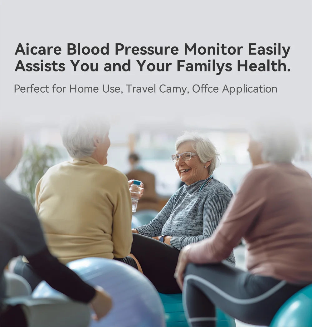 Aicare Digital Blood Pressure Monitor Medical Upper Arm Sphygmomanometer Automatic Tensiometer‌ Blood Pressure Meter 2 Users