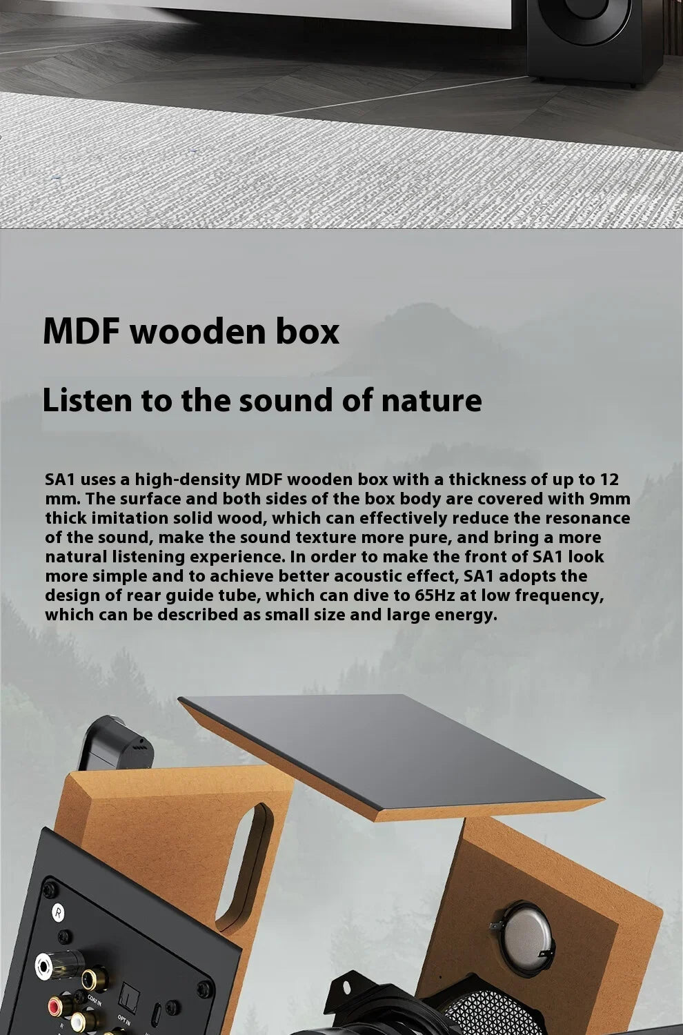FiiO SA1 Active Speaker Desktop Bluetooth Speaker HIFI Sound Quality 31 Segment High-precision Lossless Customize PEQ LDAC APP