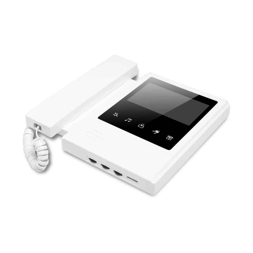 4.3" Hands-free Video Door Phone Intercom System for 3 Families RFID Outdoor Unit 3 Monitors Wired Doorbell Home Access Control