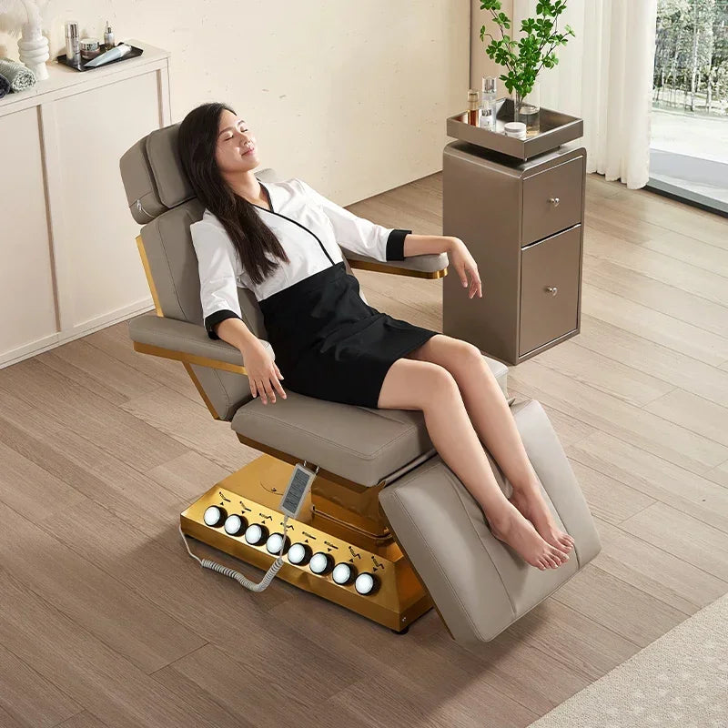 Electric Massage Beauty Bed – Adjustable Facial Chair with Heat Therapy Massage Chairs Tidesmit