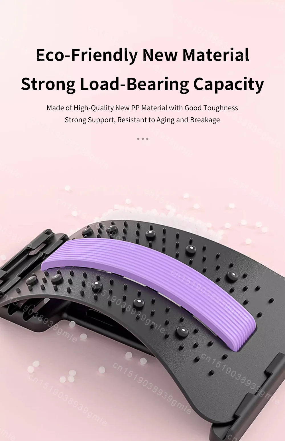 Adjustable Back Stretcher Lumbar Support Massager for Muscle Relief Massage Chairs Tidesmit