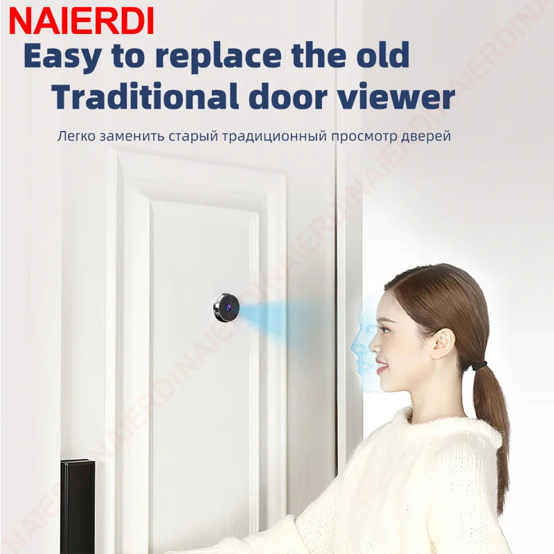 NAIERDI 3.5" Digital Door Peephole Camera Electronic Door Viewer Bell 120 Degree Wide Angle HD Screen Home Security System Hardware