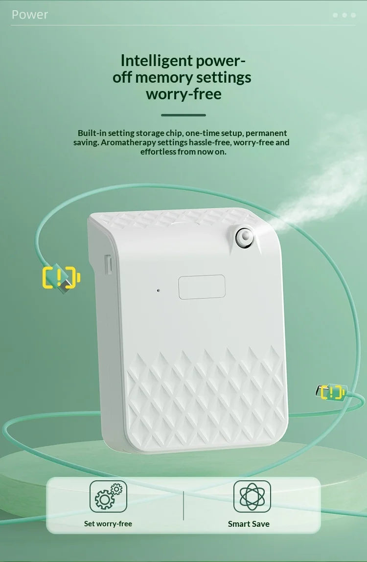 Professional Home Aroma Diffuser 140ML Waterless Essential Oil Diffuser Smart Wall Mounted  Scent Fragrance Diffuser  for Home