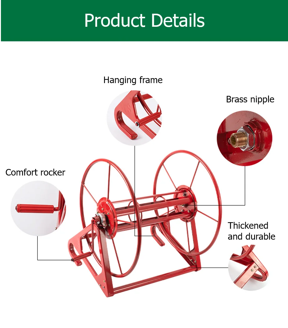 Agricultural Hose Reel / High Pressure Pesticide Sprayer Hose Winding Cart Garden Tools