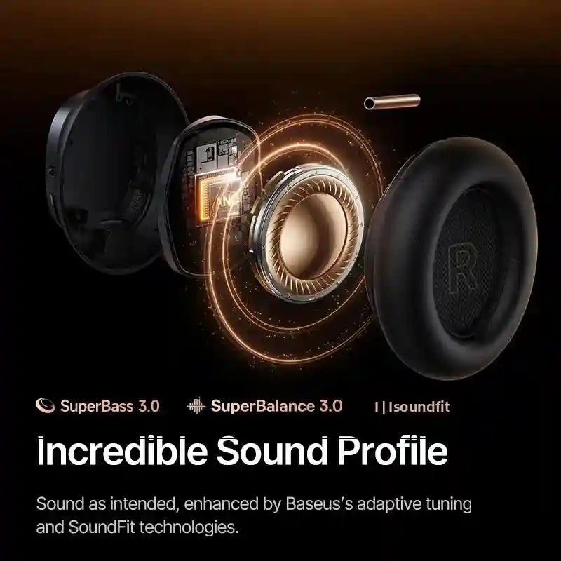 Wireless Noise Cancelling Headphones: 100Hr Playtime - Over-Ear ANC Tidesmit