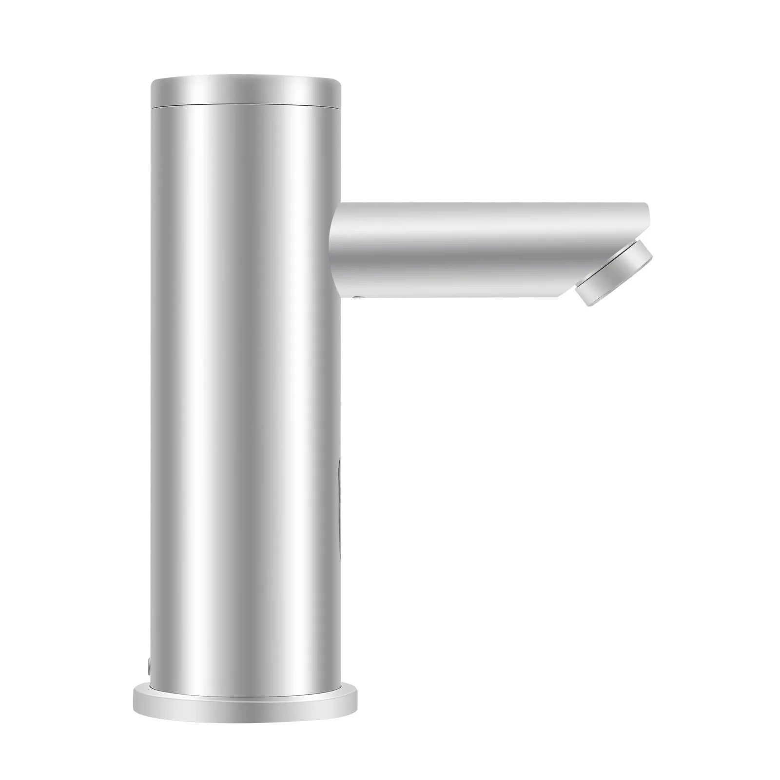 Compact Hot Cold Touchless Sensor Faucet, 304 Stainless Steel Automatic Infrared Sensor Tap, DC 6V Power Supply, Water Temperature Range 0–55°C , for Bathroom Sink, Hotel, Hospital, Office