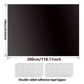 95-98% Blackout Curtain DIY Portable Travel Removable Blocking Darkest Window Film Cloth Self-adhesive Window Shades