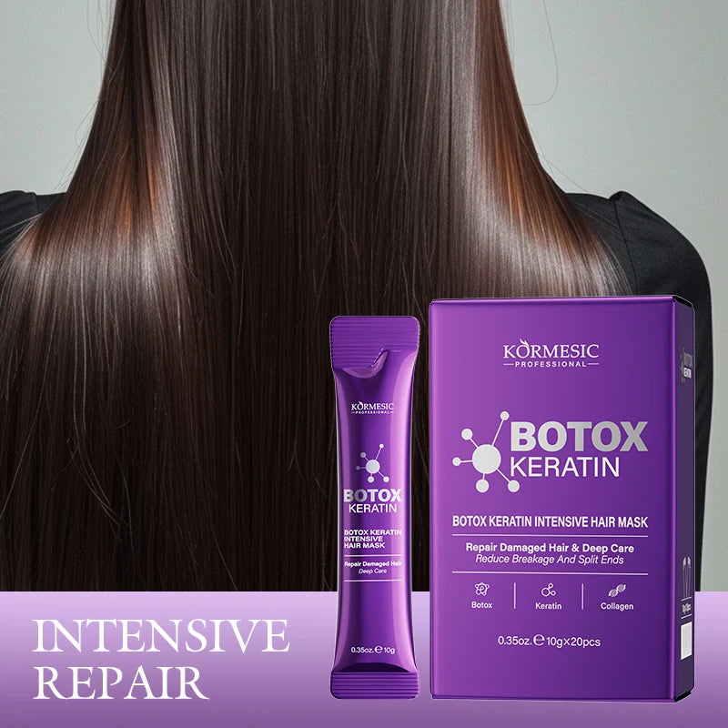 Tidesmit Keratin Hair Mask: 5-second deep repair treatment for smooth, shiny, frizzy, and damaged hair.