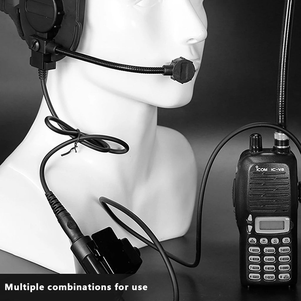 Tactical Shooting Headset with U94 PTT for Baofeng Radio - Tidesmit Tidesmit