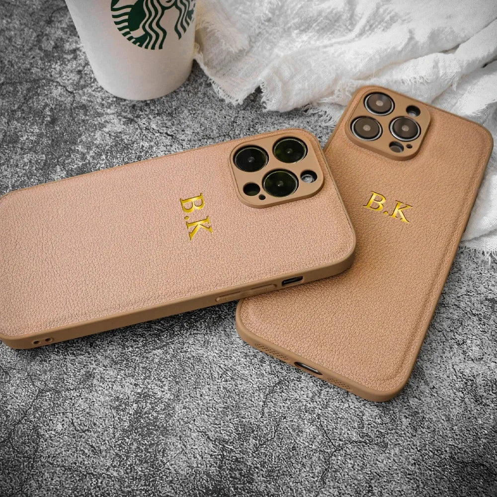 Personalised iPhone Case: Custom Initial Slim Fit Cover with Drop Protection Tidesmit