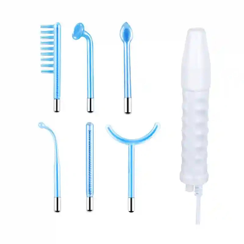 High Frequency Facial Wand: Acne Treatment & Skin Tightening - Purple Eye Massage Instrument Blue Tidesmit