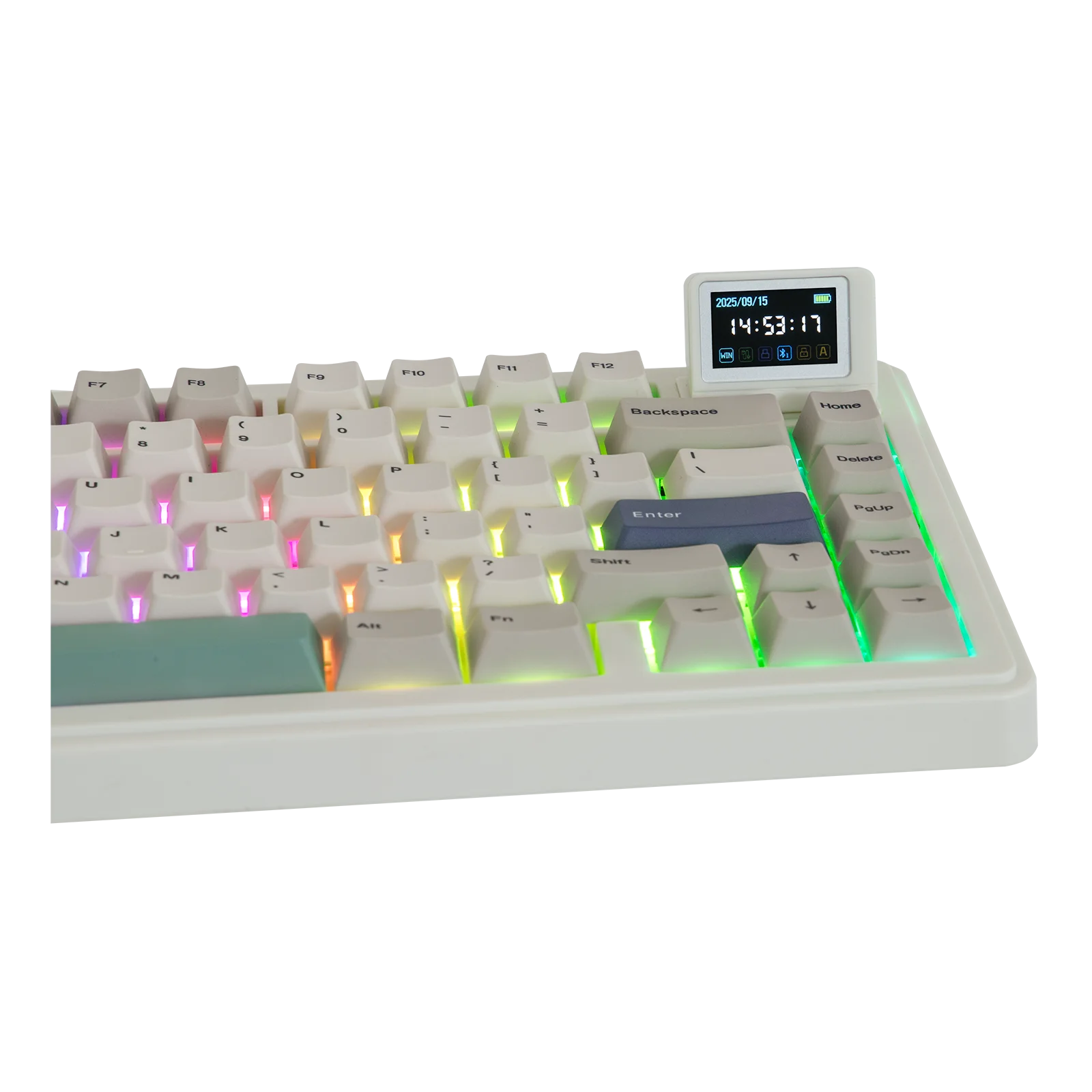 EPOMAKER RT82 QMK/VIA 75% US QWERTY Layout Hot-Swap Gasket Wired/BT 5.0/2.4GHz Wireless Mechanical Keyboard with LCD Screen