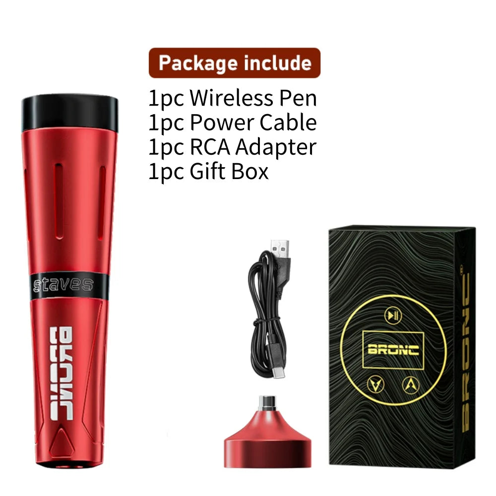 Wireless PMU Machine for Permanent Makeup - 1800mAh Battery Permanent Makeup Machines Red Tidesmit