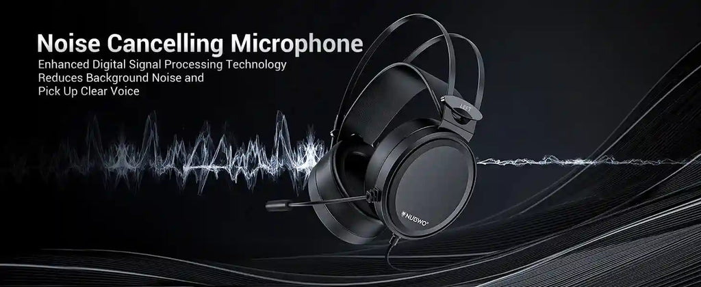 Tidesmit Gaming Headset with Noise Canceling Mic - Black PS5 PC Xbox Tidesmit