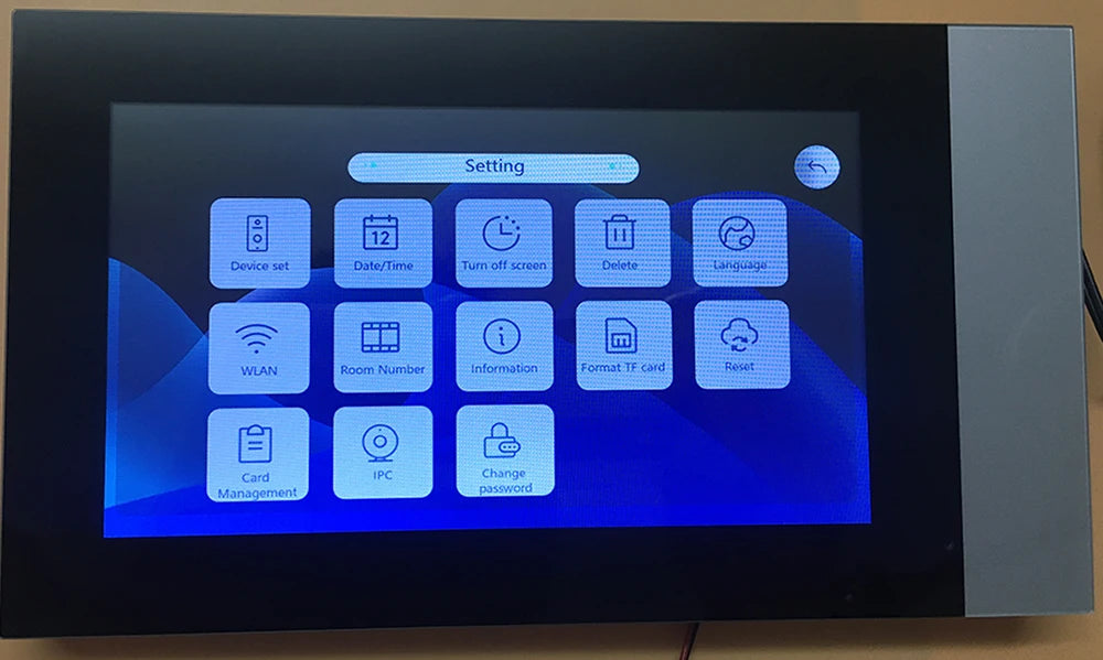 New 2 Wire Video Intercom System 7'' Color Touch Screen Tuya Wifi 1080P  Rainproof Call Panel IR Camera for Home Villa Buil