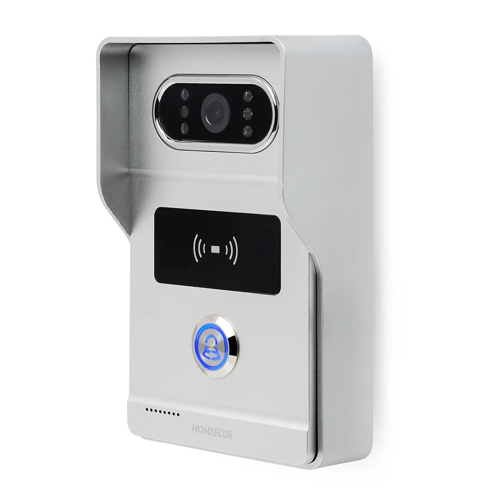 Surface Mount 4 Wire HD Doorbell Camera HTD2 120° View Angle RFID Access for HOMSECUR 1080P Home Video Door Phone Intercom