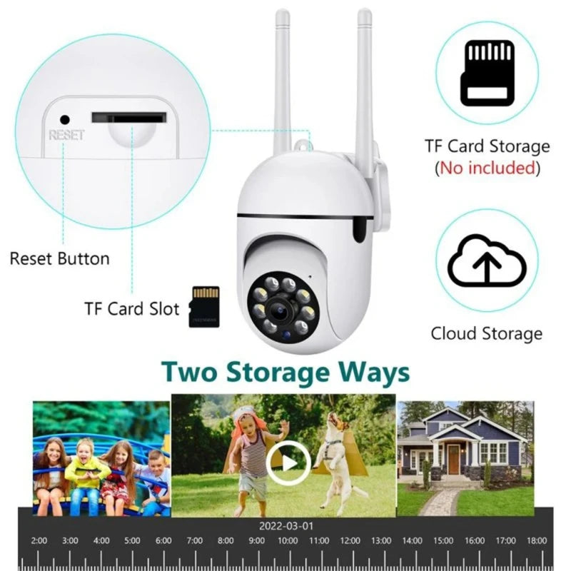 8MP Wifi Camera Wireless IP Surveillance Camera Video Monitor Night Vision Human Tracking Two-Way Audio Smart Home Baby Monitor