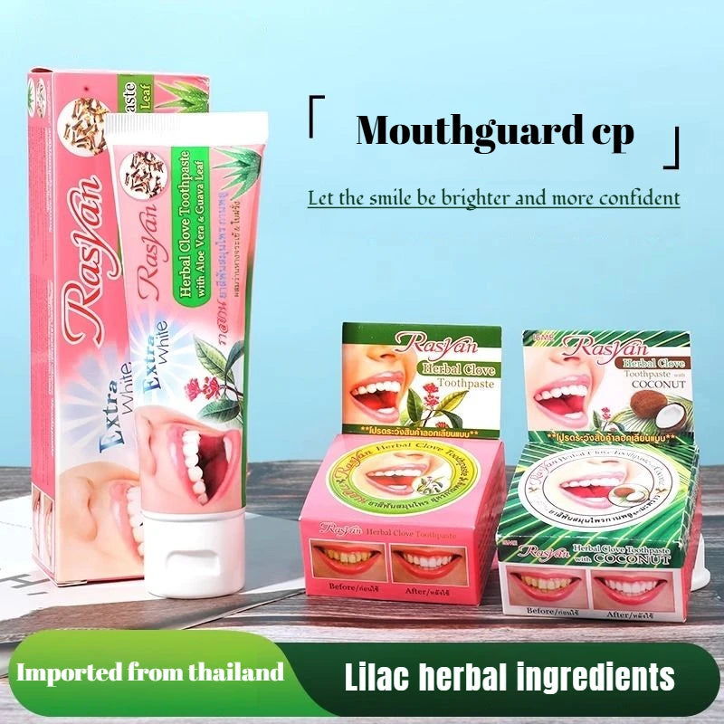 Tidesmit Rasyan herbal clove toothpaste for teeth whitening and tartar removal