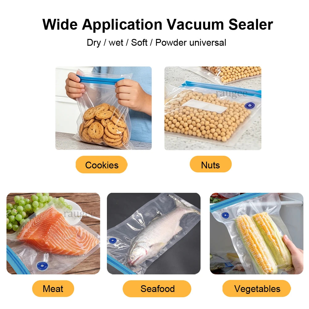 Handheld Vacuum Sealer Pump Electric Air Pump Mini Food Vacuum Sealer for Food Fresh Keeping Vacuum Sealed Bag Storage Bag