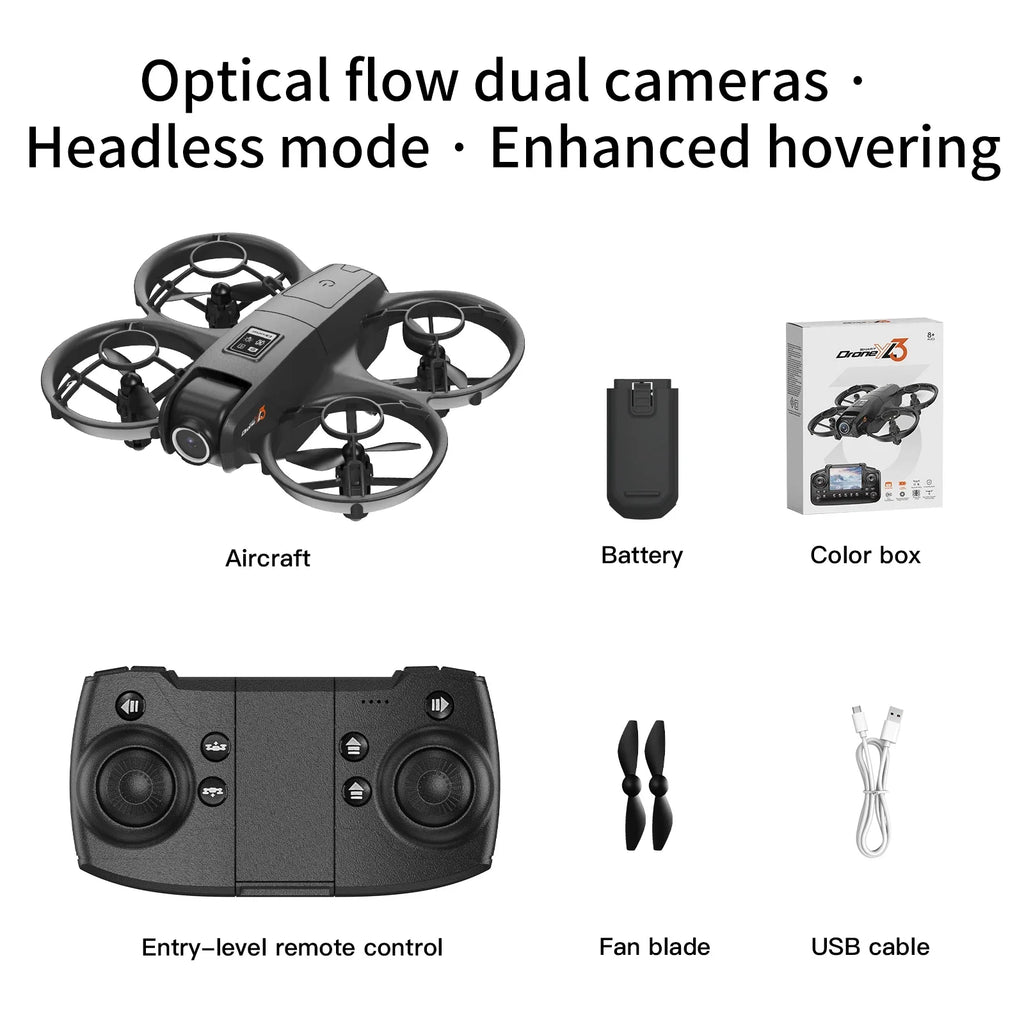 4K Camera Drone for Kids with Screen - Foldable Remote Control Quadcopter Black-4K-1B Tidesmit