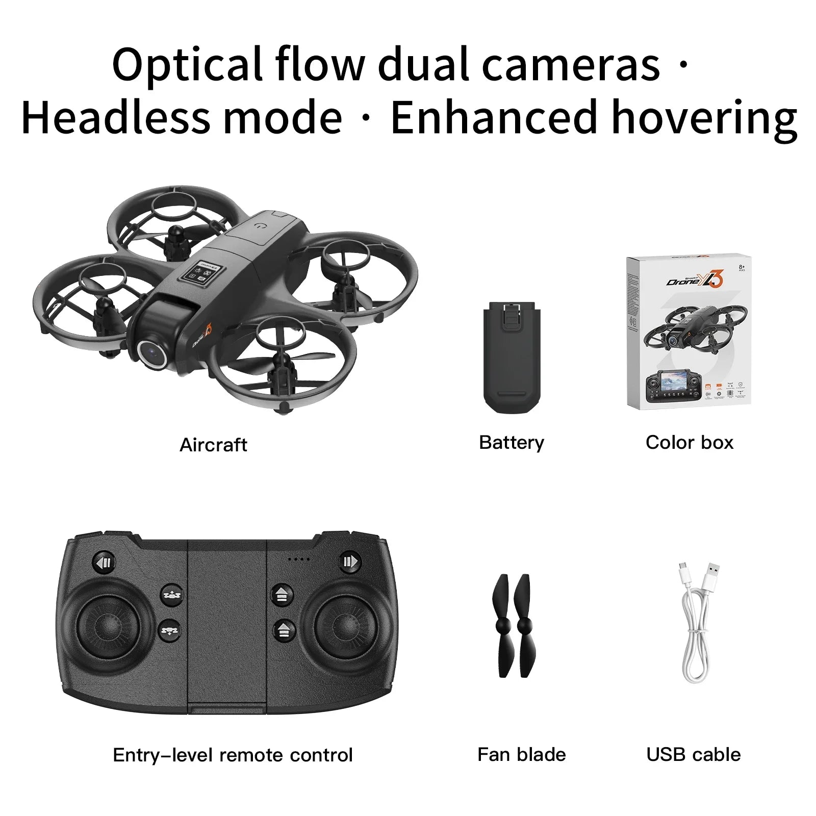 4K Camera Drone for Kids: Foldable Quadcopter with Remote Screen Black-4K-1B Tidesmit