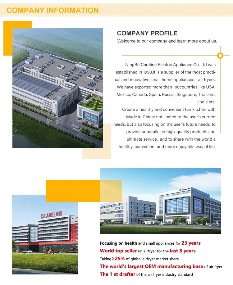 3L 5L 7L Modern Square Air Fryer with Stainless Steel Heating Plate and LCD Display Factory Direct Sale Oil-Free Oven