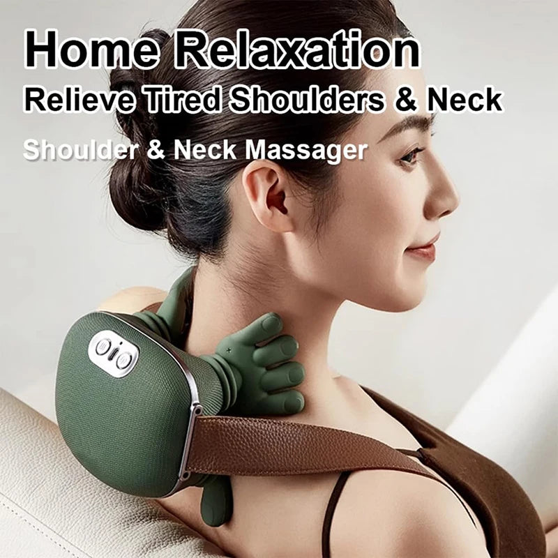 Bionic Neck Shoulder Massager with 3 Kneading Modes - Tidesmit Relaxation Treatment Tidesmit