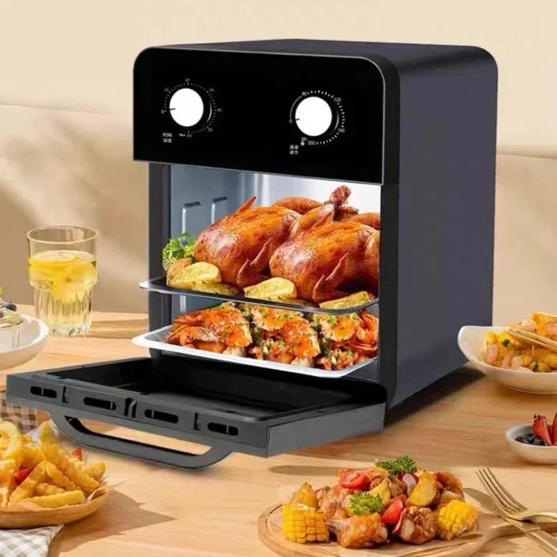 【hot item】Air Fryer Oven Steam Tender Baking Air Oven All-in-one Machine Visible 24 Large Capacity Six-in-one