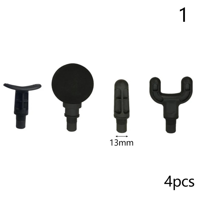 Massage Gun Replacement Heads: 4-Piece Set for Deep Tissue Recovery Body Shaping Massage Equipment 1 Tidesmit