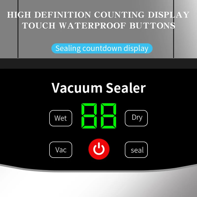2026 Rechargeable Wireless Portability Vacuum Sealer With Sealing Countdown Display Multi-Pack Vacuum Touch Waterproof Buttons