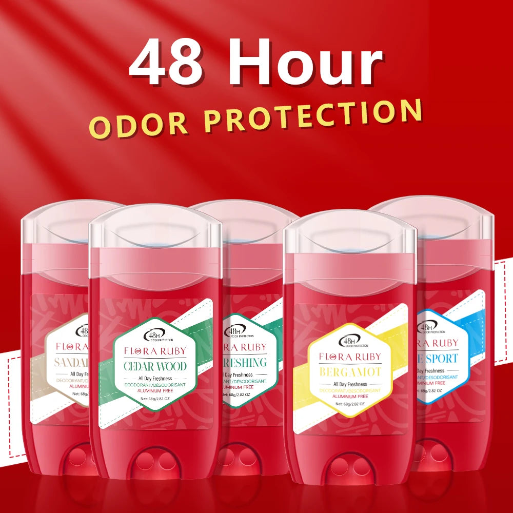 Tidesmit Old Spice aluminum-free deodorant for men, 48-hour odor control with refreshing sandalwood scent.