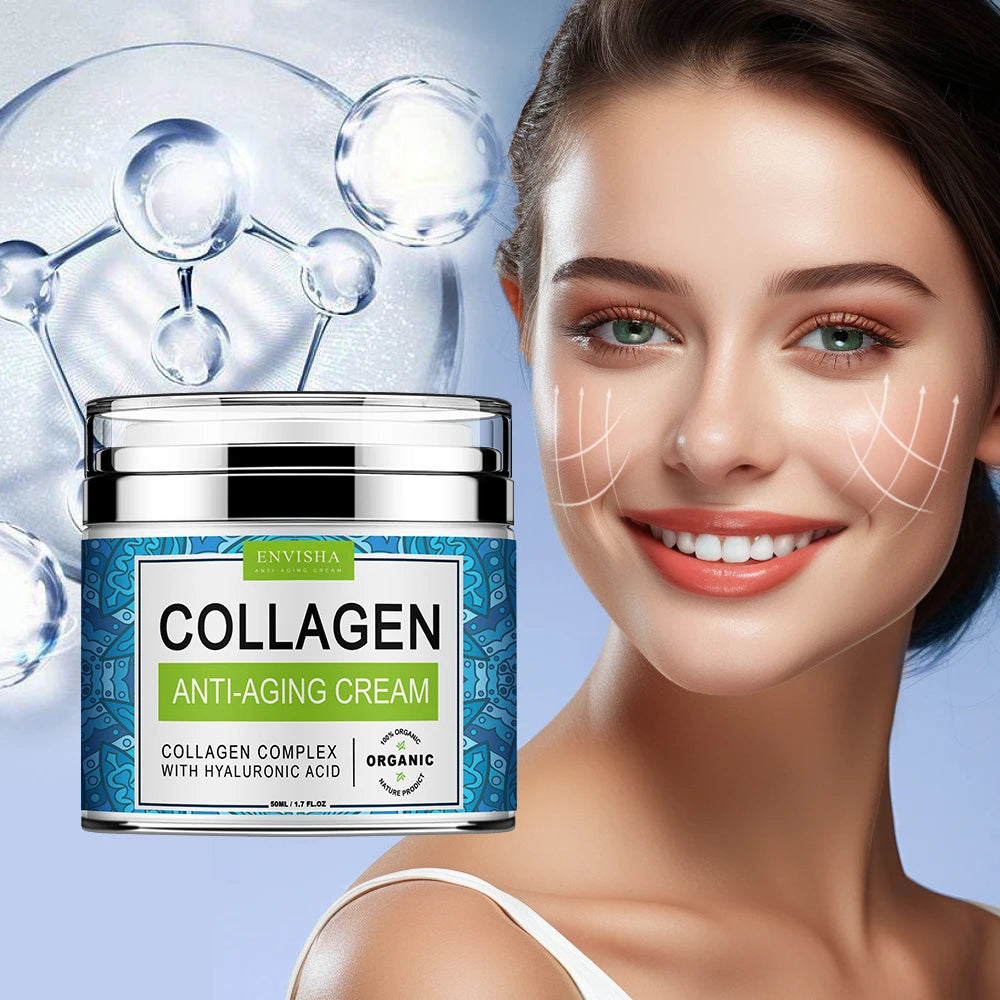 Face Skin Care Retinol Collagen Complex Cream Deeply Moisturizing Firming Nourishesing Smoothing Brightening Beauty Health