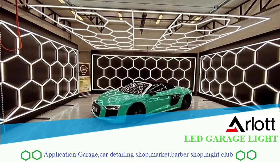 Led Fabric Ceiling Light Box Car Beauty Light Box for Car Wash Auto Repair Workshop Showroom Manufacturer