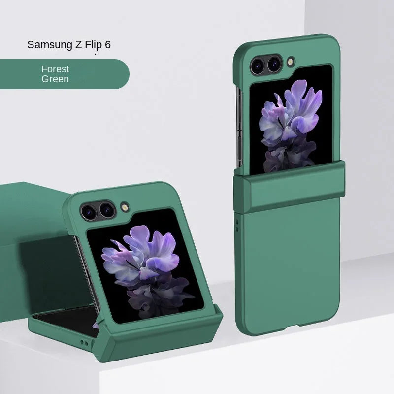 Samsung Galaxy Z Flip 7 Case: Military-Grade Shockproof Hinge Cover Green Tidesmit